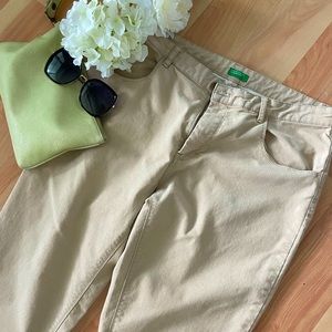 UNITED COLORS OF BENETTON camel stretch denim pants